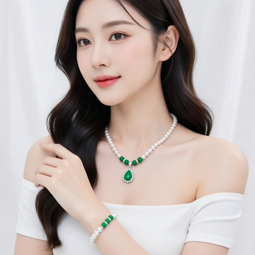 Pearl Necklace | Dainty Pearl Pendant | Classic Elegant Jewelry for Women |